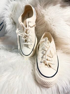 Converse Cream Low-Top Chuck Tyalor all star Sneakers  70 pride unisex